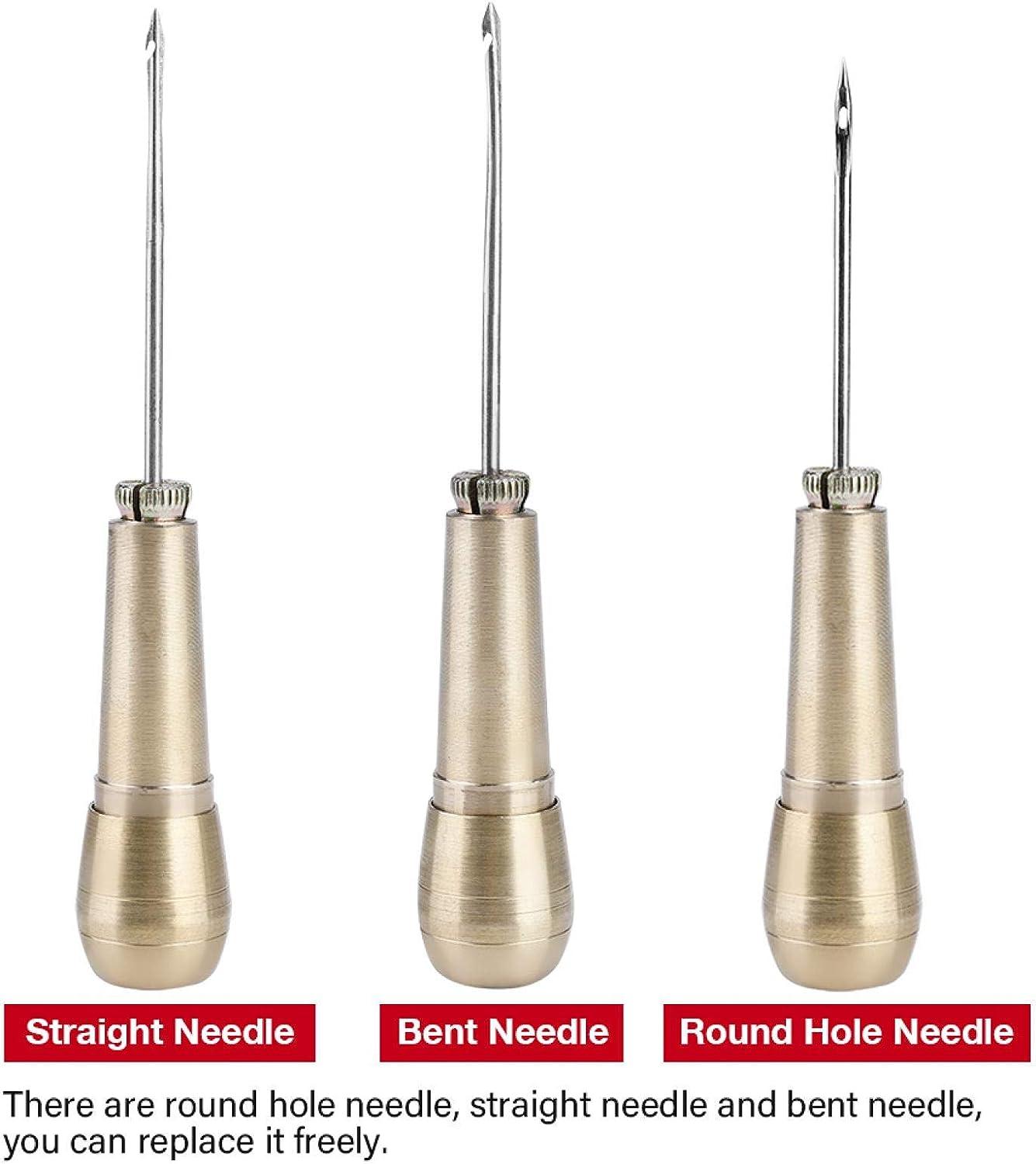 3X Leather Sewing Awl Tool Shoe Repair Hole Maker Craft Stitch Needle Cone  DIY