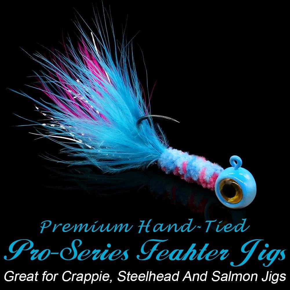 6 Crappie Jig Fly Fishing Fly Hook 1/16 4 Custom Hand Made in USA