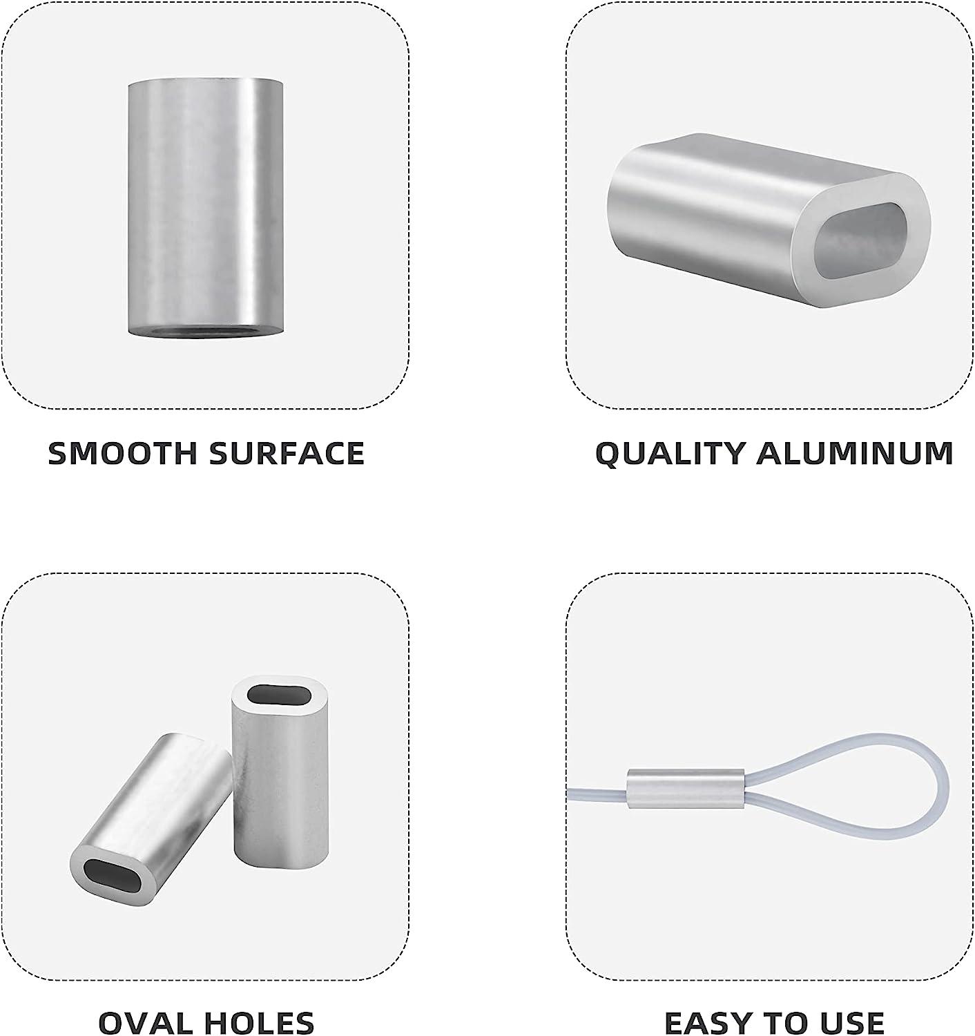 E-Z Aluminum Crimp for Steel Cable (100/Bag)