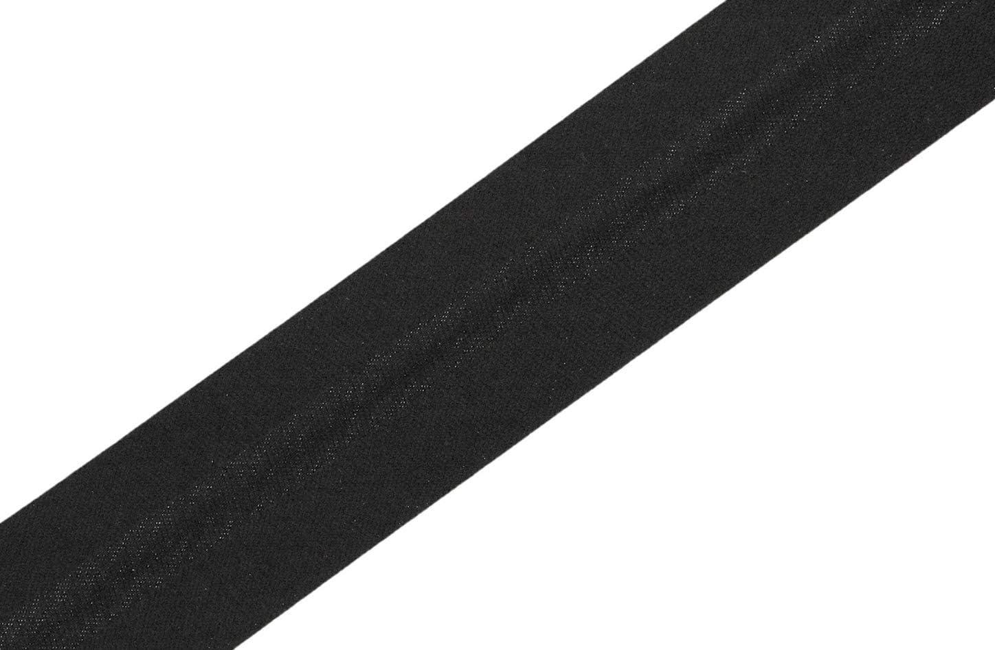 Mandala Crafts Double Fold Bias Tape for Sewing - 55 Yds Black Bias Tape  Double Fold 1/2 Inch Hem Quilt Binding Black Seam Binding Tape - Fabric