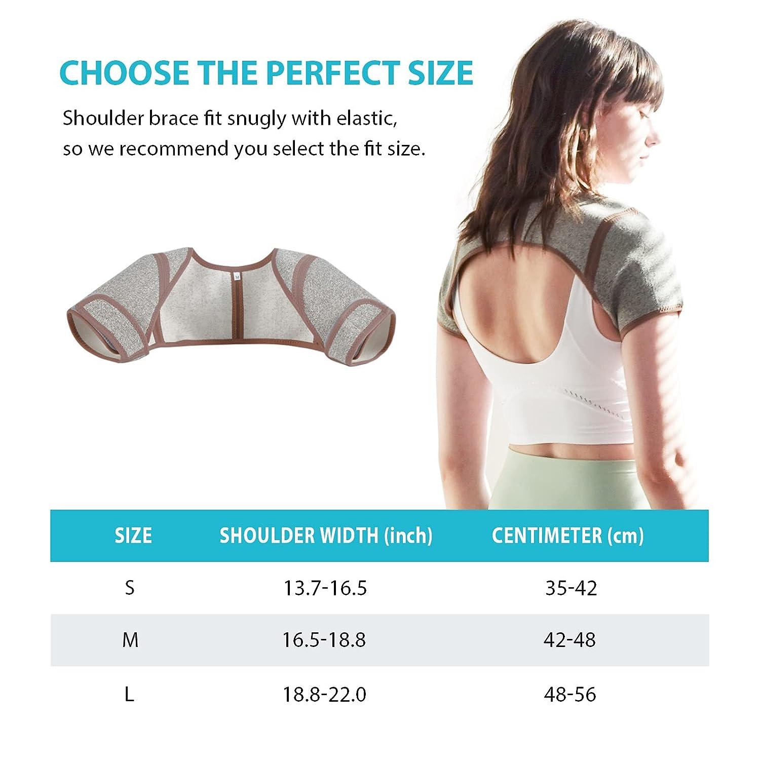 KD Shoulder Support Brace: Double Shoulder Braces for Women/Men Relief  Tendonitis, Arthritis, Shoulder Pain, Upgraded Graphene Warm Rotator Cuff