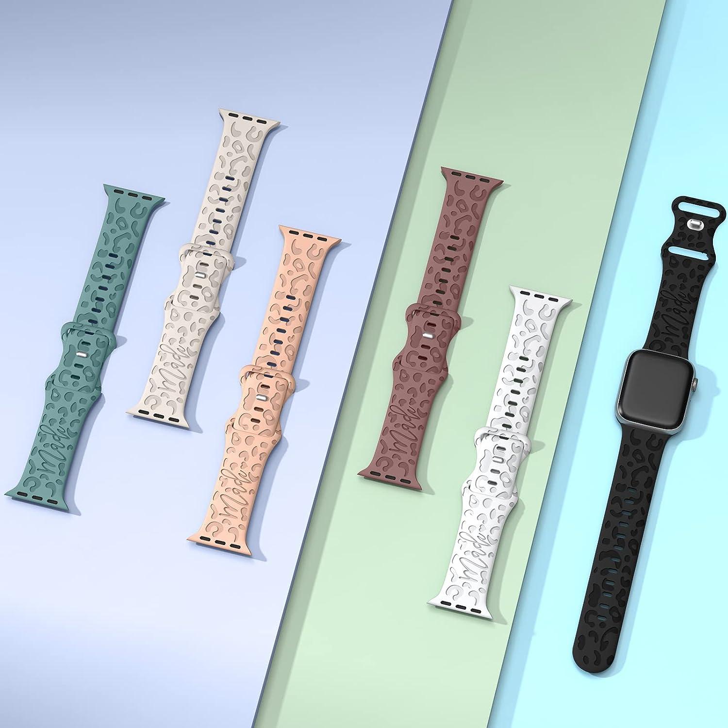Bcreations731 Leopard Engraved Watch Band