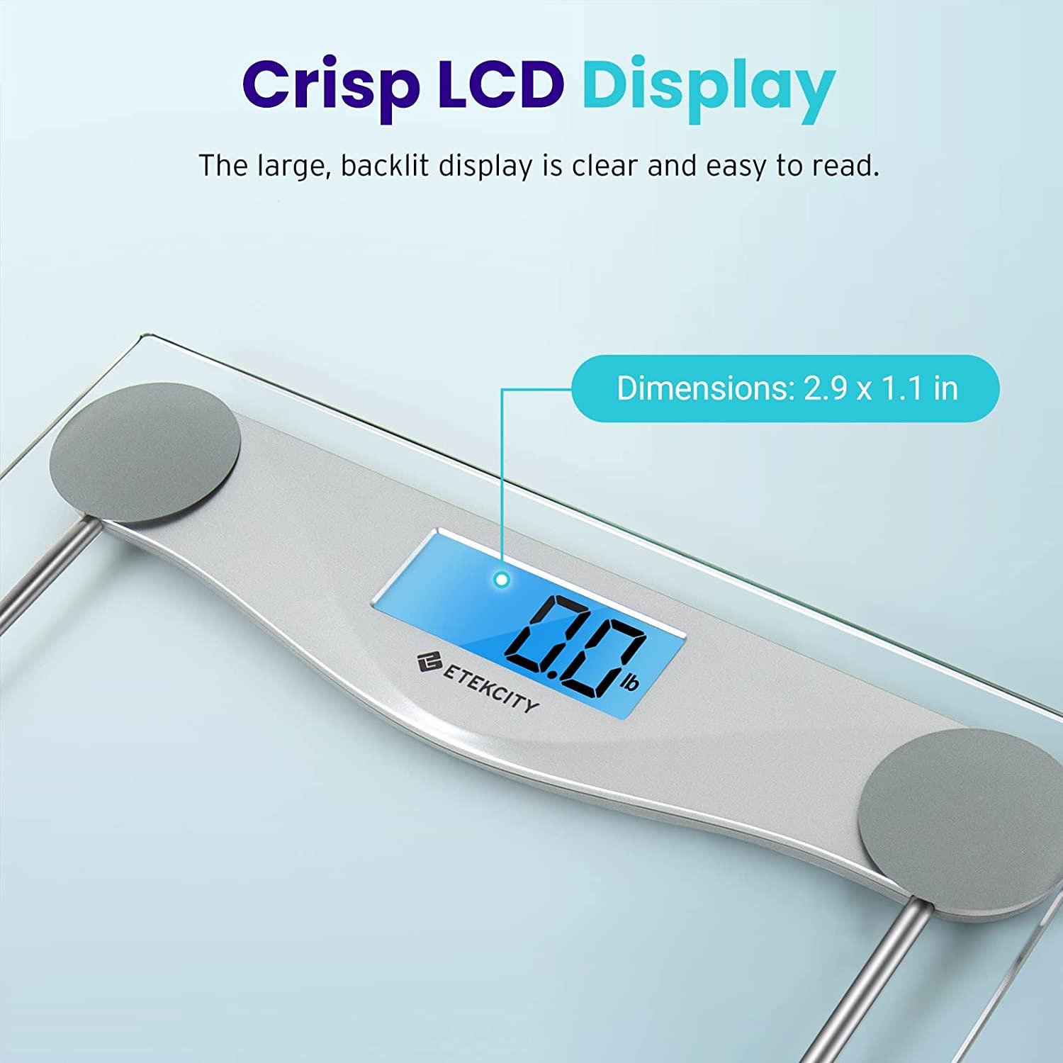 Dropship Electronic Weight Scale Digital Body Weight Bathroom Scale; Large  Blue LCD Backlight Display; High Precision Measurements; 6mm Tempered Glass  to Sell Online at a Lower Price