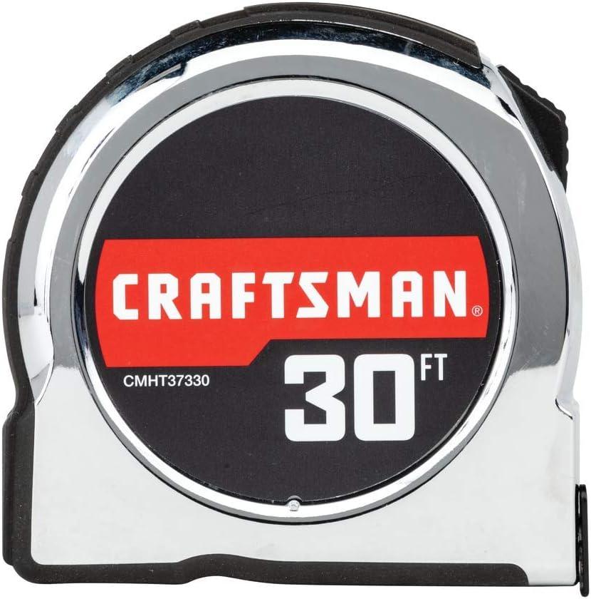 CRAFTSMAN Tape Measure Chrome Classic 30-Foot (CMHT37330S) Old