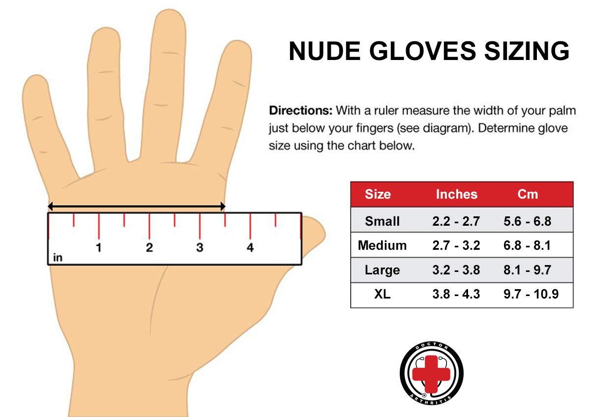 Doctor Developed Nude Arthritis Gloves Compression Gloves Skin Gloves