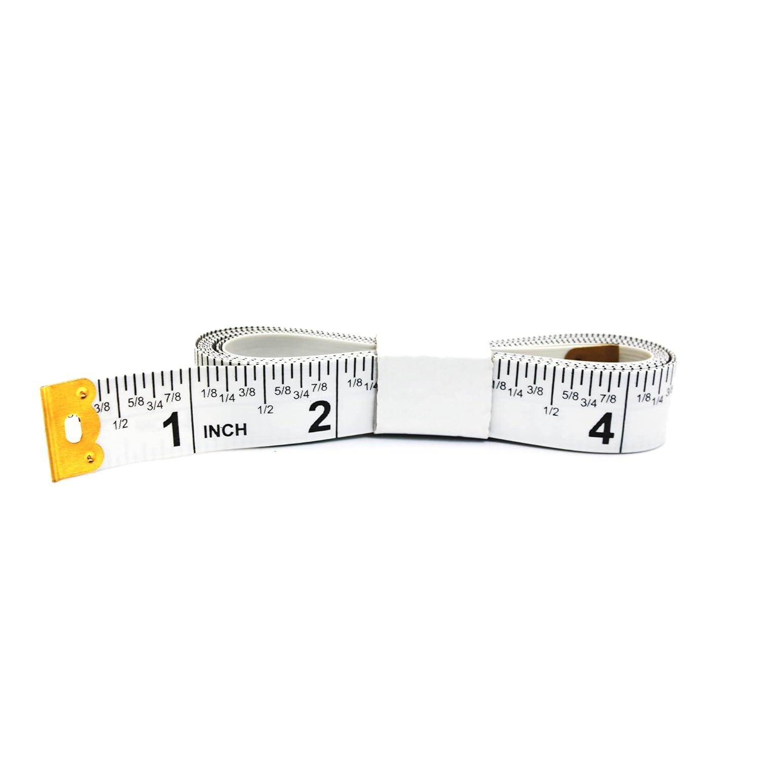  Perfect Measuring Tape- Fraction Tape Measure, All-Purpose Tape  Measure-Double Sided Fractional Inches & Millimeter/Centimeter Tape Measure  (10 Pack- 60in - White) : Arts, Crafts & Sewing