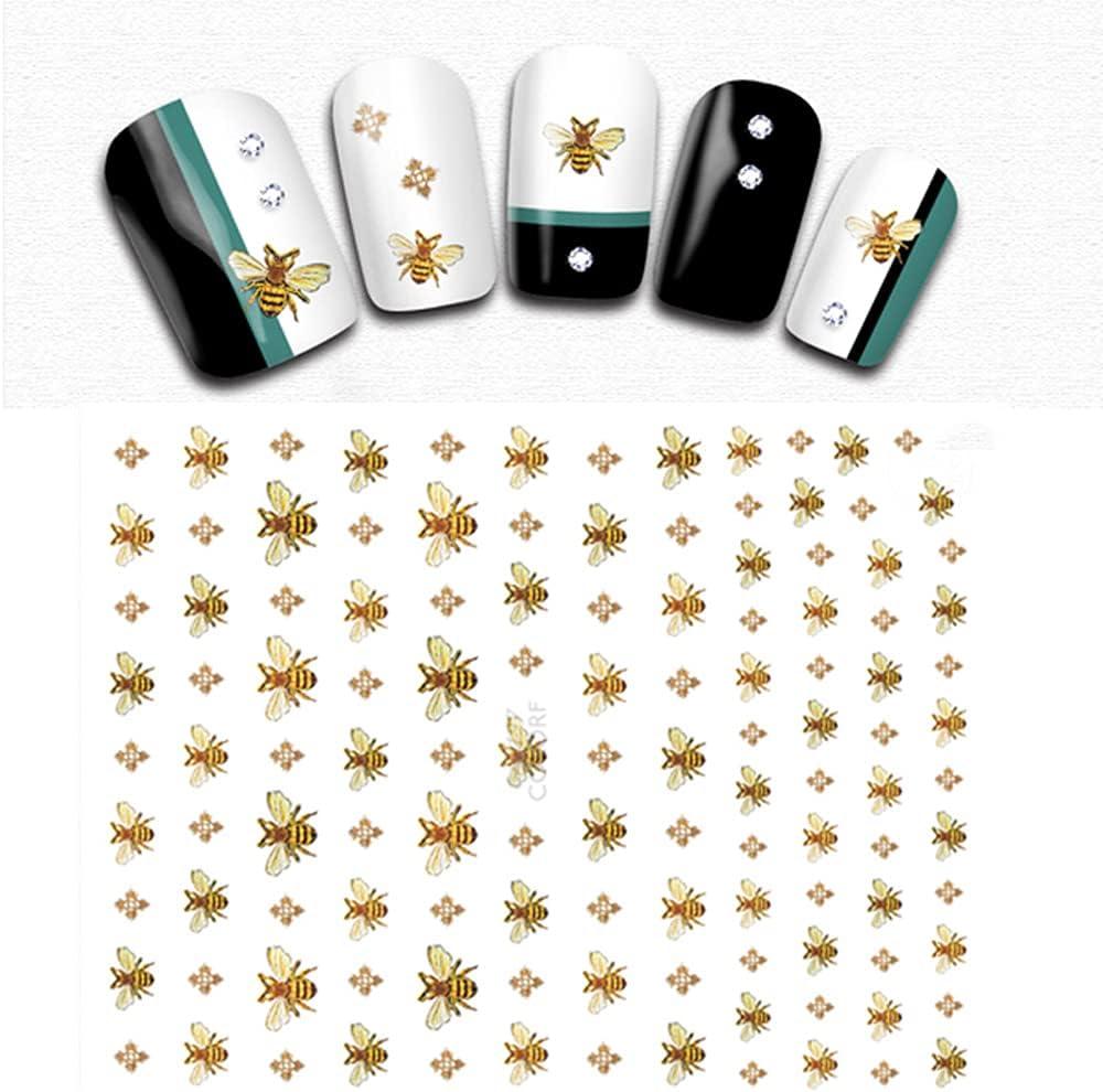 2sheets Fly Insect 3D Nail Stickers Decals Self-adhensive DIY Tip Charm  Design Bee Nail Art Sticker Wraps Perfect Decorations Luxury Nail  Stickers(Bee)