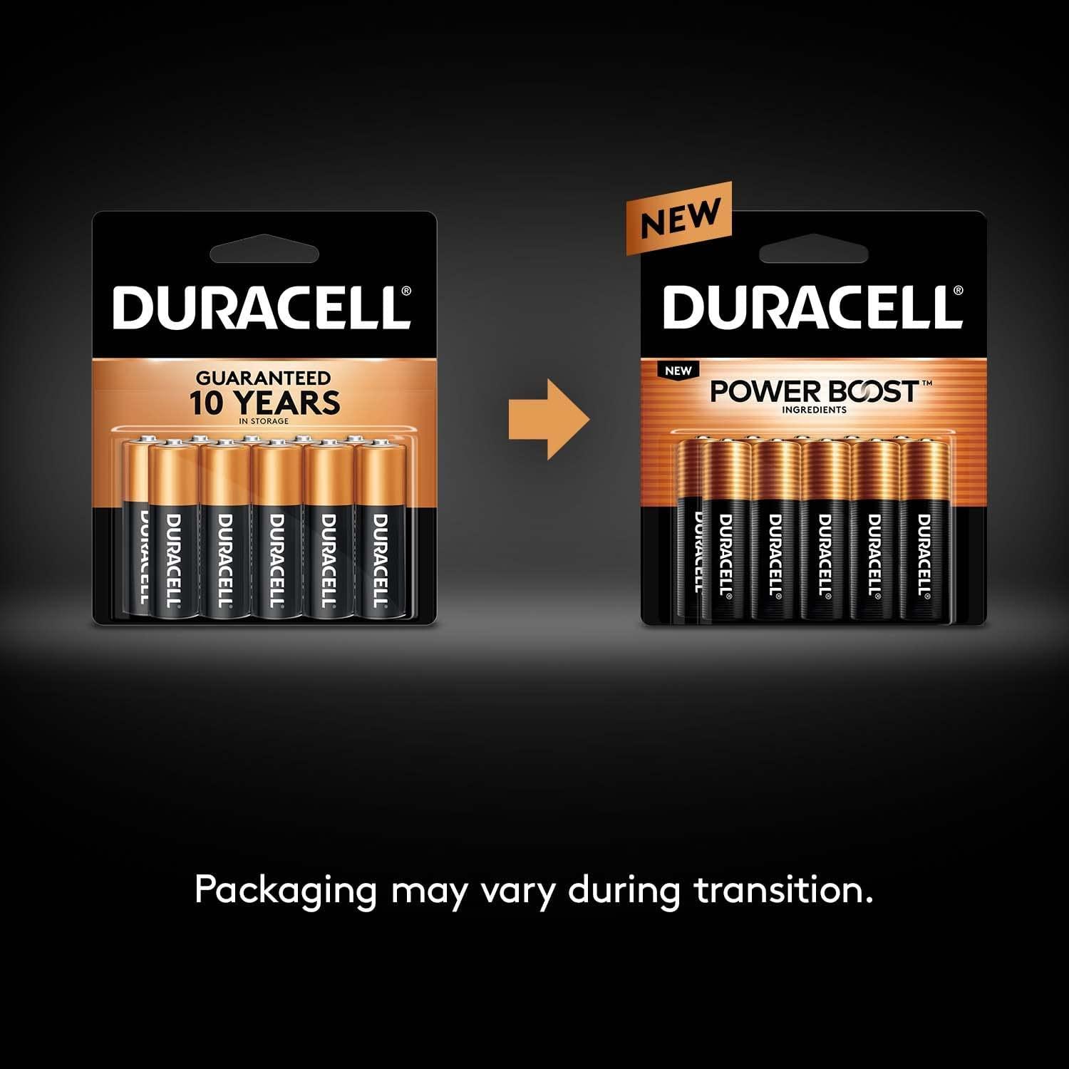  Duracell Coppertop AA Batteries with Power Boost Ingredients,  10 Count Pack Double A Battery with Long-lasting Power, Alkaline AA Battery  for Household and Office Devices : Health & Household