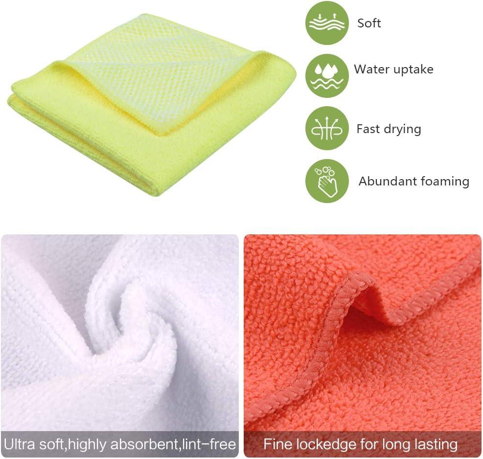 Microfiber Cleaning Dish Cloths for Washing Dishes Dish Towels and