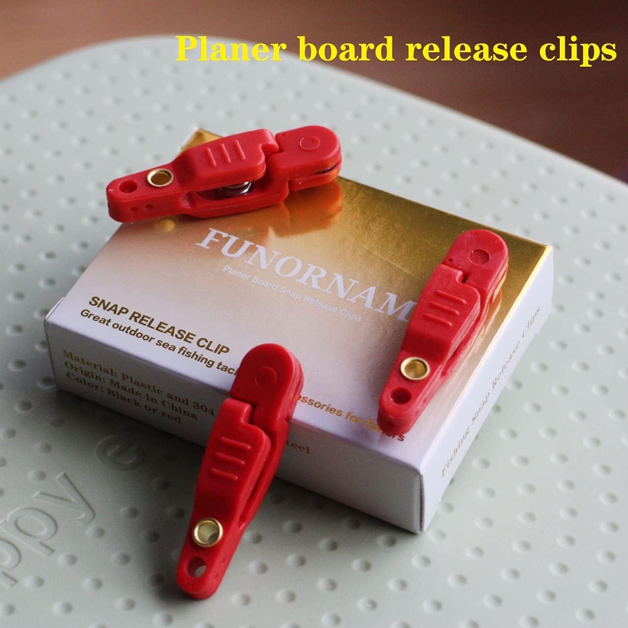 FUNORNAM Heavy Tension Snap Release Clips for Weight Planer Board