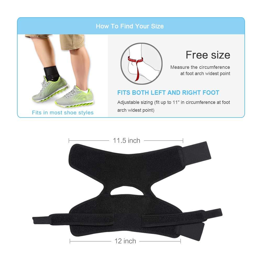 Plantar Fasciitis Day Ankle Brace  Daytime Splint with Heel Strap That  Fits in Shoe for Peroneal Tendonitis Support, Foot Arch Pain Relief, PTTD,  Achilles Tendonitis, and Sprains (Universal)