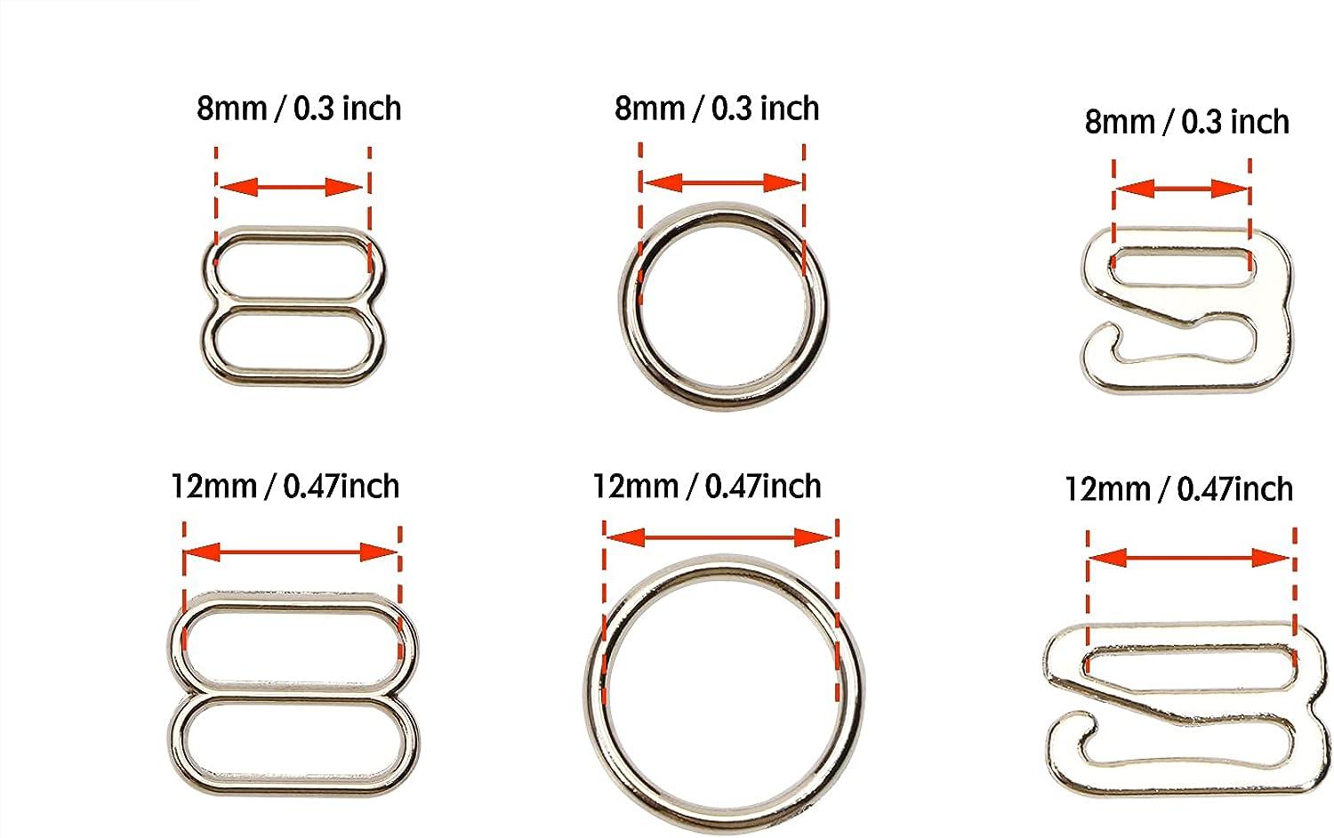 Tupalizy 60PCS Metal Bra Strap Hooks For Sewing