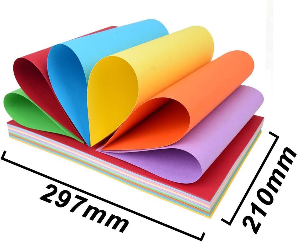 3000 Sheets Construction Paper Bulk 11.4 x 7.9 inch Colored Printer Paper 70gsm