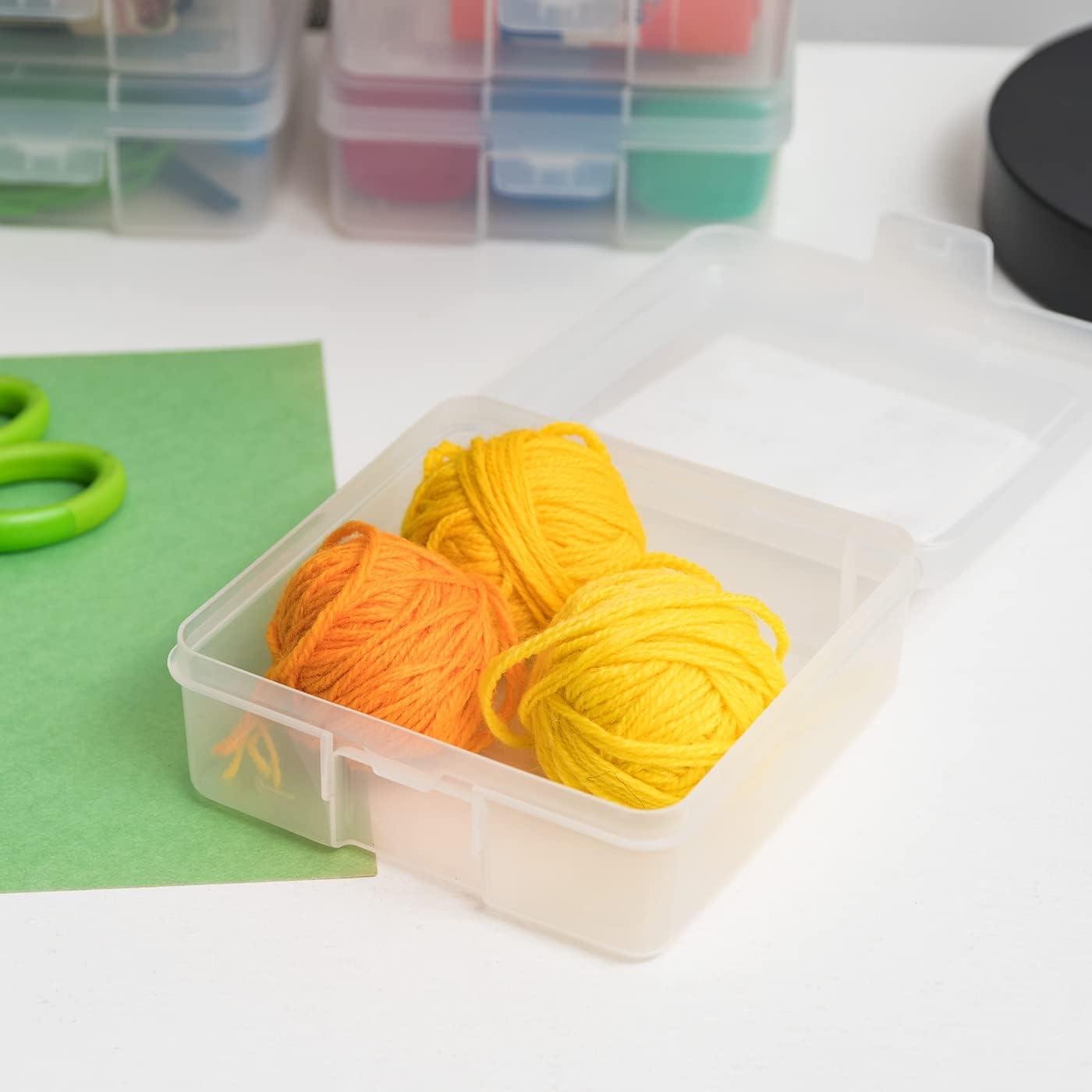 Large Plastic Hobby Art Craft Supply Organizer Storage Box with Snap-T –  Loomini