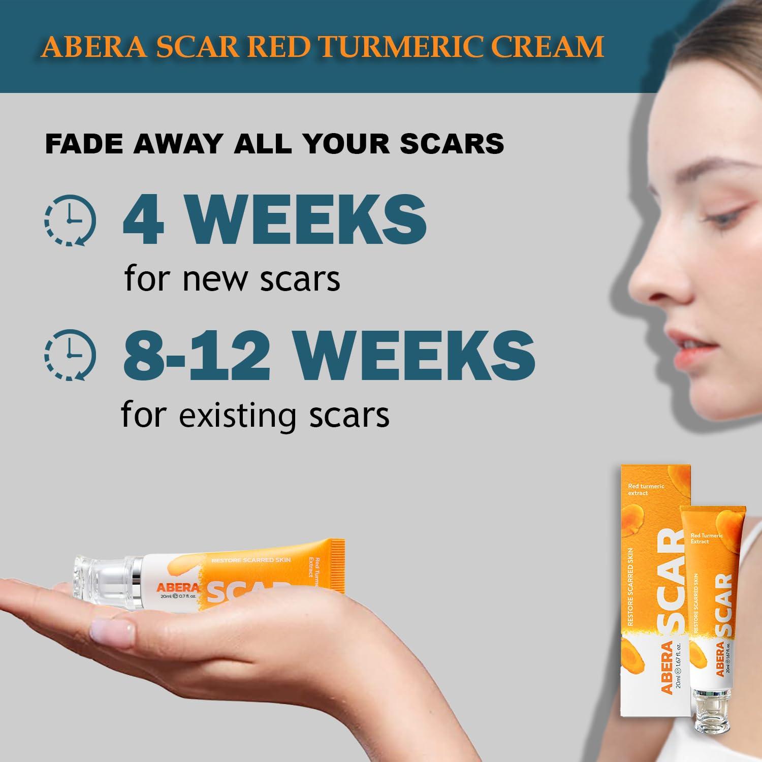 Abera Red Turmeric Scar Removal Cream - Advanced Premium Overnight