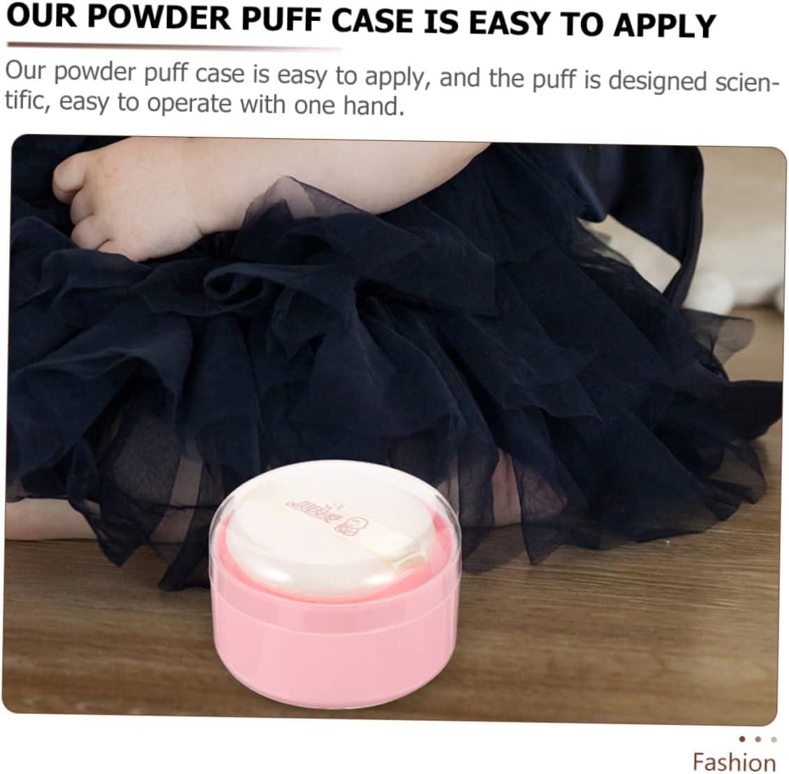 After-bath body powder box ,empty powder case powder puff