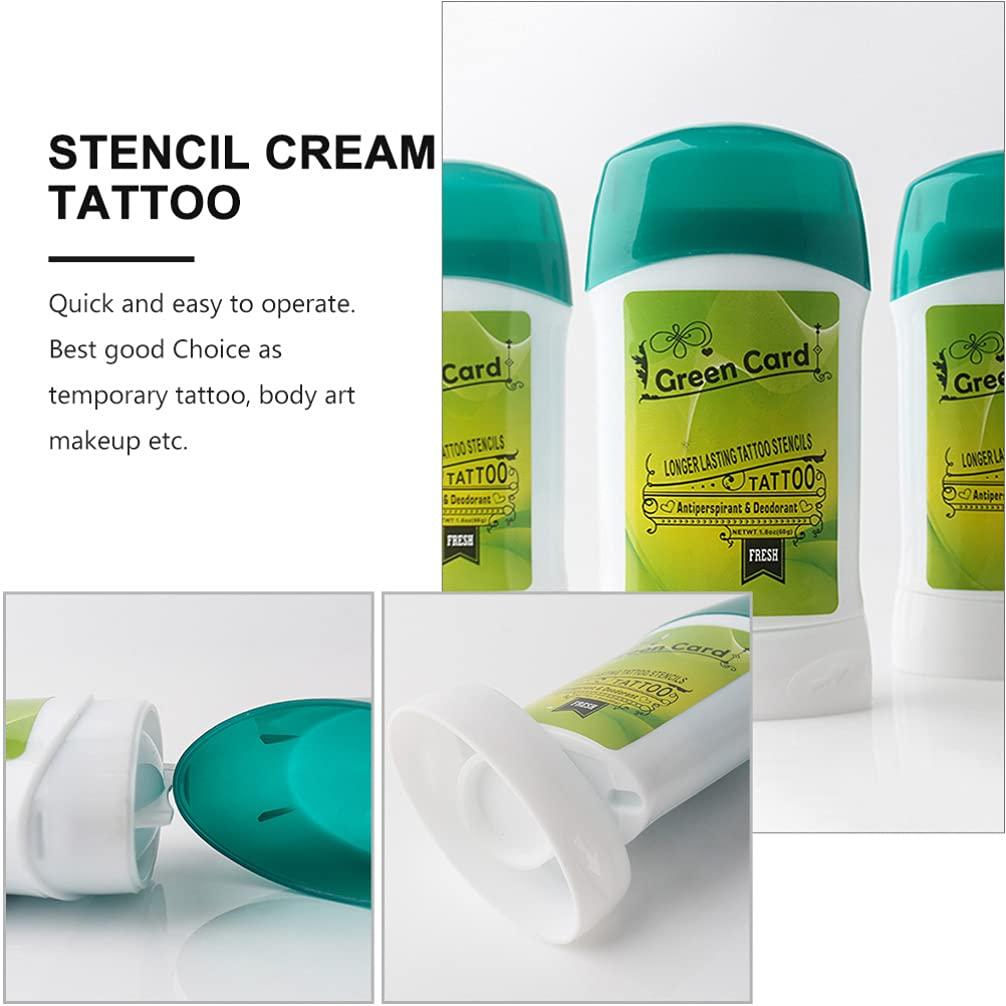 DOITOOL 2Pcs Tattoo Transfer Cream Gel Tattoo Skin Solution Gel Tattoo  Transfer Soap Temporary Tattoo Accessories for Transfer Stickers Paper  Machine Stencils Supplies (Green)
