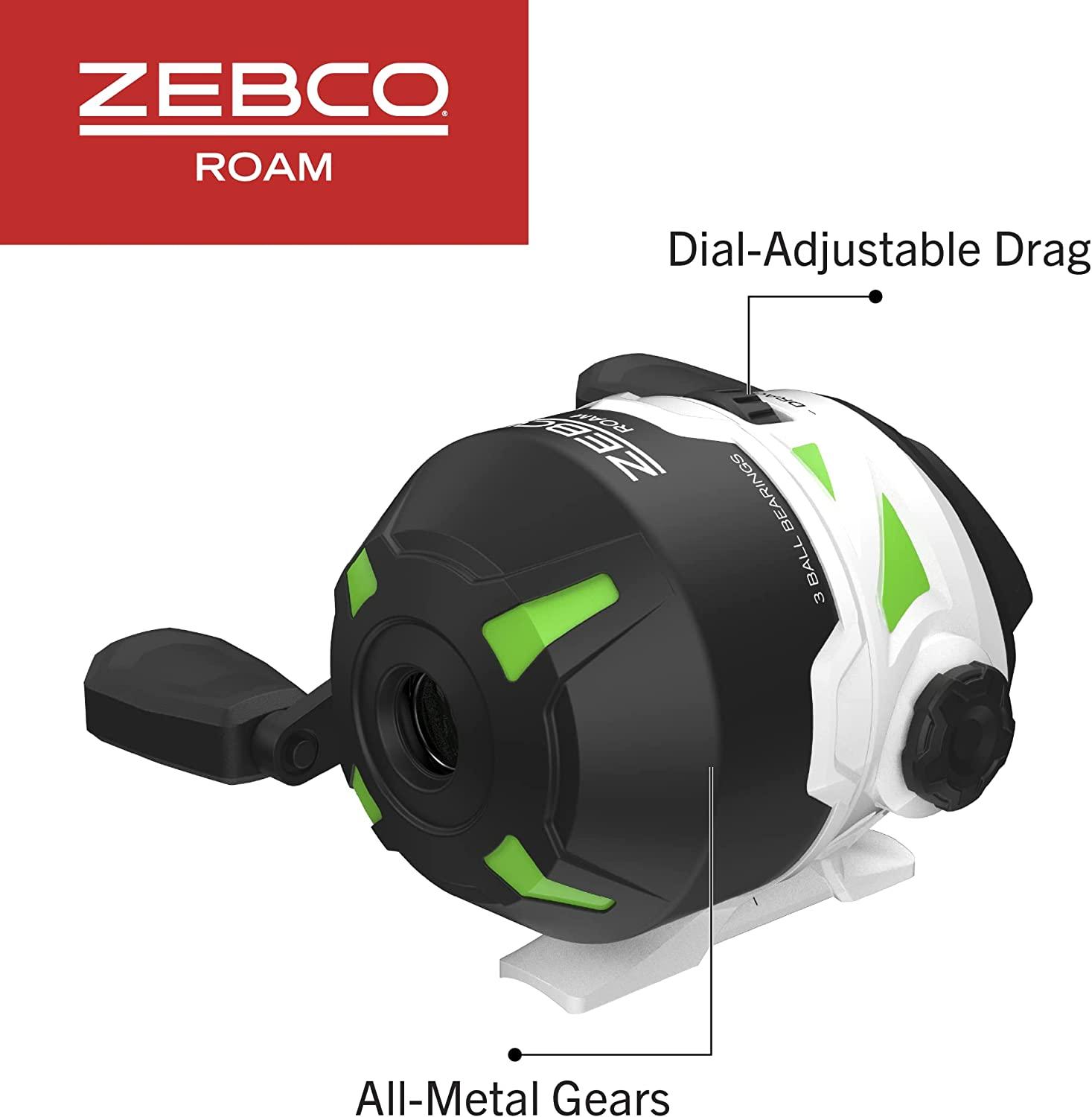 Zebco Roam Spincast Combo Rod and Reel 6'0'' / M / Green