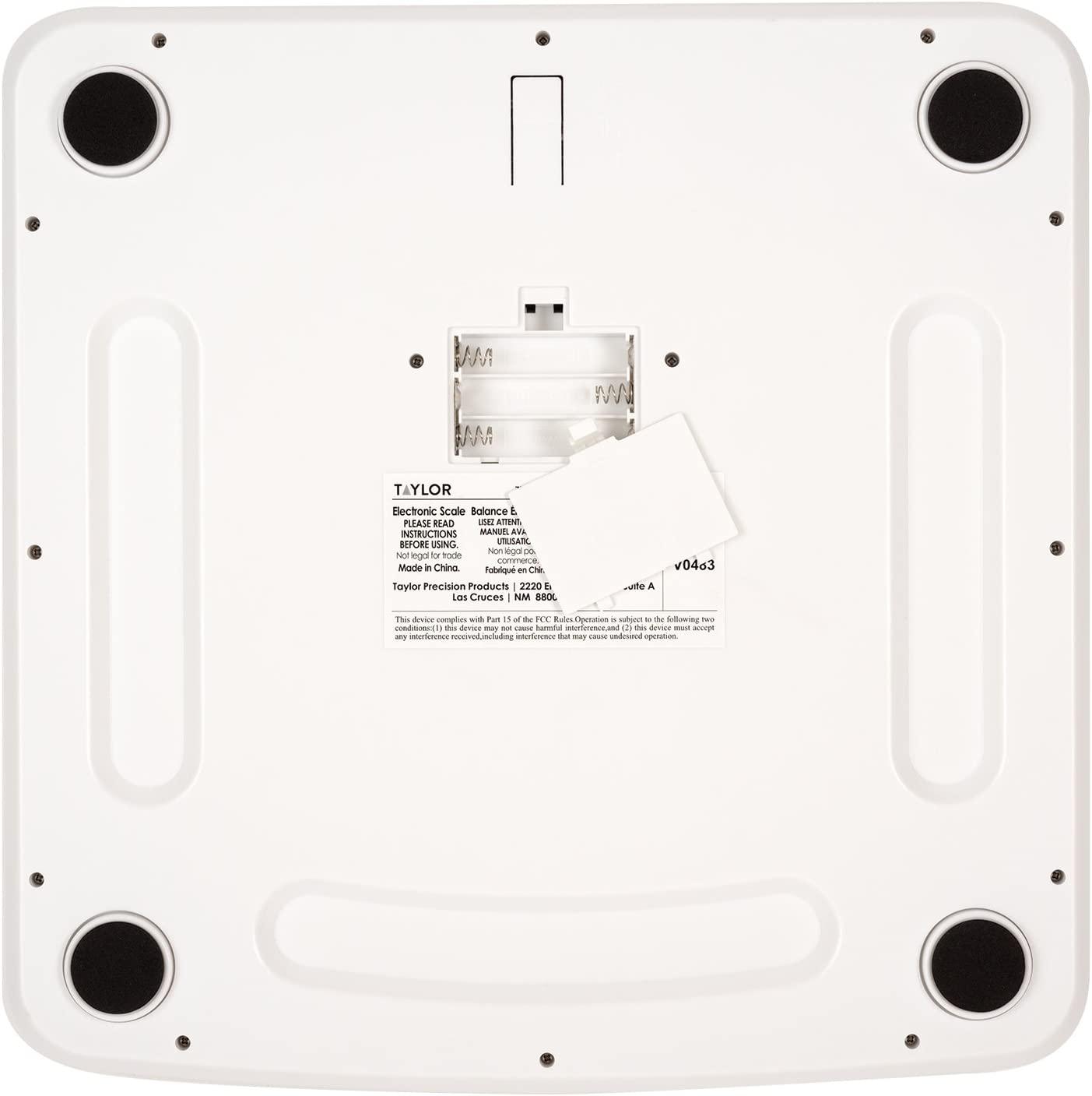 Taylor Digital 400 Lb. Glass Bath Scale, Black - Tahlequah Lumber