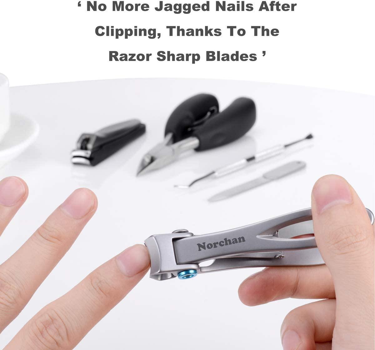 Nail Clippers Set, Sharp Stainless Steel Fingernail Clipper & Toenail  Clippers, Black Nail Cutter, Large and Small 2 Piece Set - AliExpress