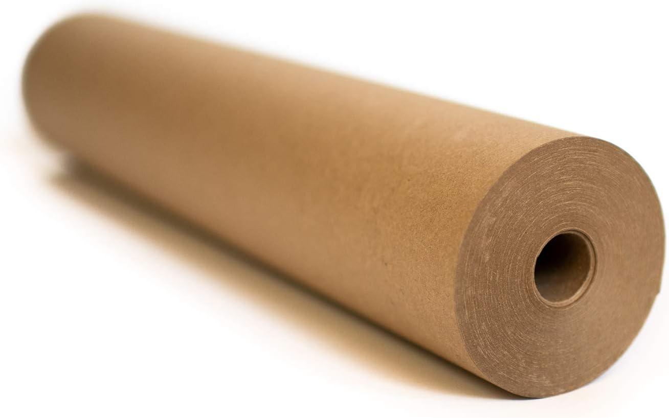 Kraft Brown Wrapping Paper Roll 18 x 1,200 (100 ft) – 100% Recyclable  Craft Construction and Packing Paper for Use in Moving, Bulletin Board  Backing and Paper Tablecloths
