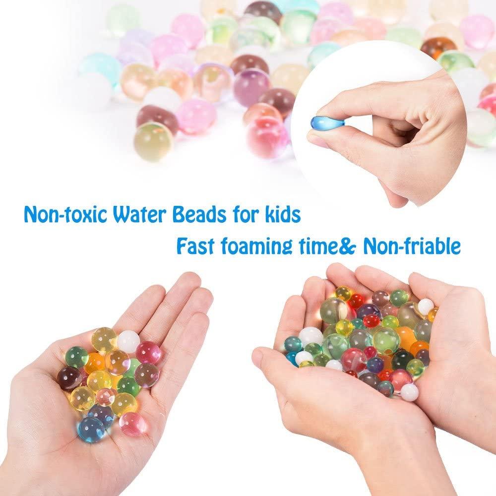Incraftables Water Beads for Kids Non Toxic 50,000 pcs. Bulk Multicolor  Kids Waterbeads Rainbow Mix Refill