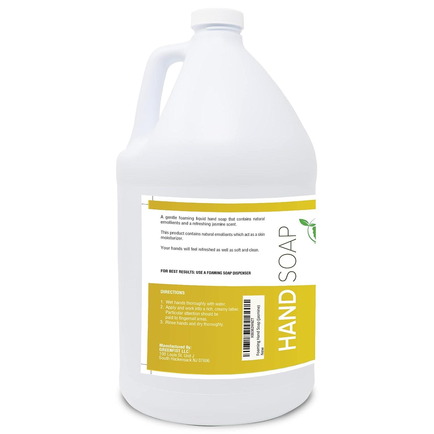 GreenFist Foaming Hand Soap Refills [ Foam Refill ] Gentle-Hand Wash Lemon  Scent, 128 ounce (1 Gallon)