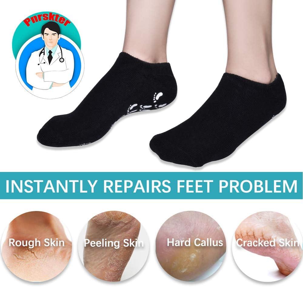 Moisturizing Socks, Gel Socks Soft Moisturizing Gel Socks, Gel Spa Socks  for Repairing and Softening Dry Cracked Feet Skins, Gel Lining Infused with