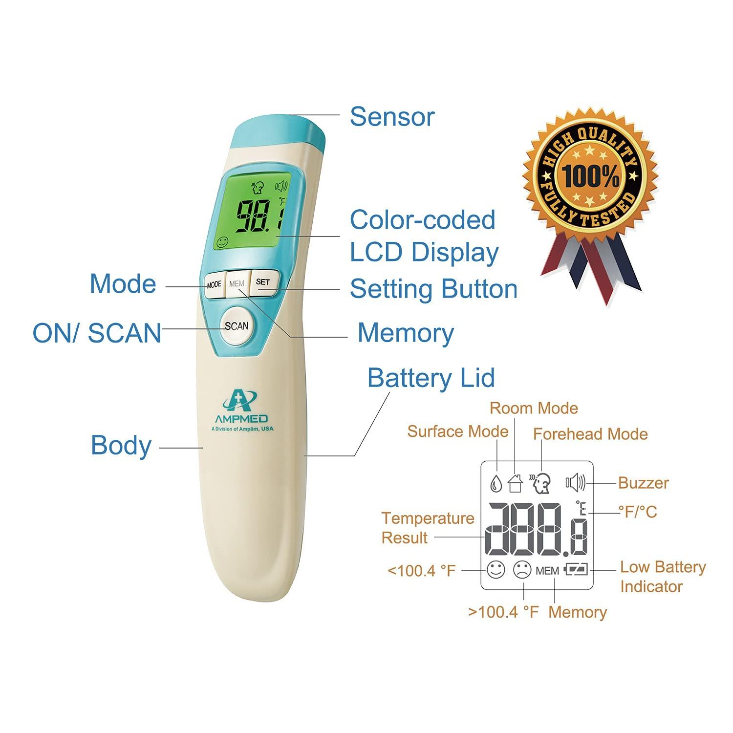 AccuTherm MEDI-Scan Clinical Forehead Infrared Thermometer