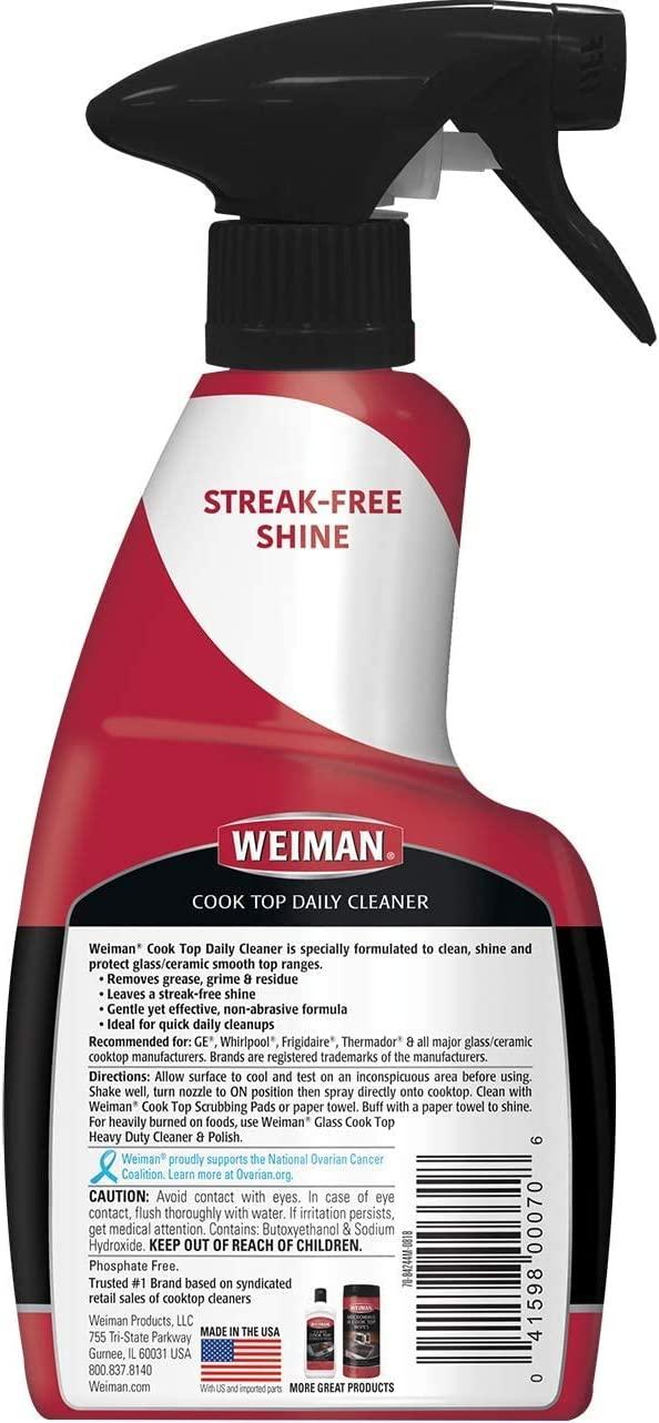 Weiman Stainless Steel Cleaner Kit - Fingerprint Resistant, Removes Residue, Water Marks and Grease from Appliances