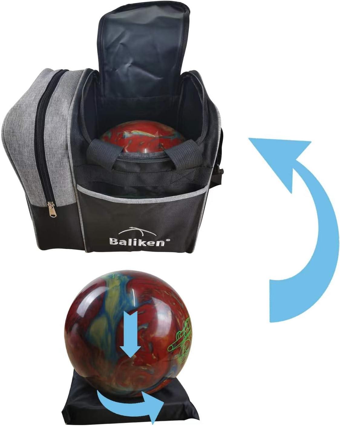 BALIKEN Single Bowling Ball Tote Bowling Bag - Holds One Bowling