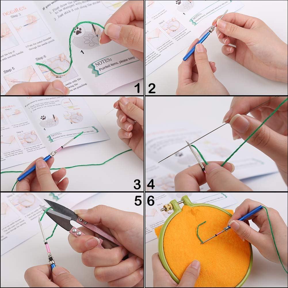 Punch needle kit for beginners including instructions