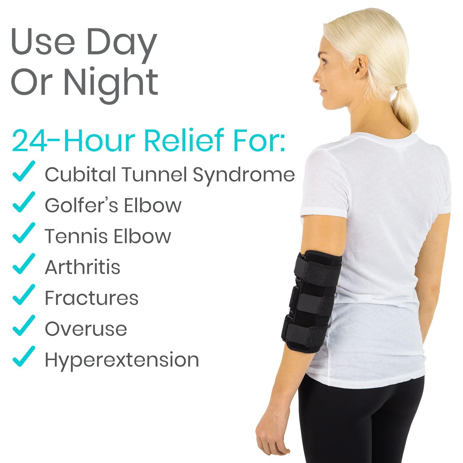 Elbow Brace Night Elbow Sleep Support, Comfortable Tendonitis Elbow