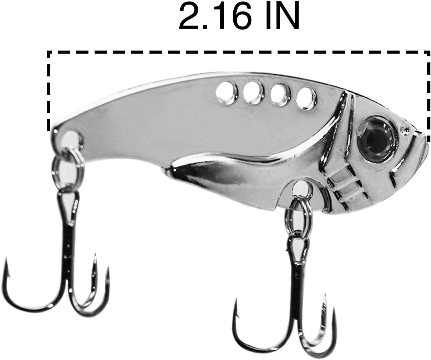 Cheap VIB Fishing Spoons Metal Sinking Lures Hard Tail Spinners With Treble  Hooks For Freshwater Saltwater