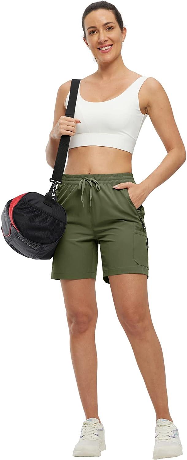 BASUDAM Women's Athletic Shorts Quick Dry Cargo Lightweight Zipper Pockets  Summer Outdoor Hiking Running Army Green XS : : Clothing, Shoes &  Accessories