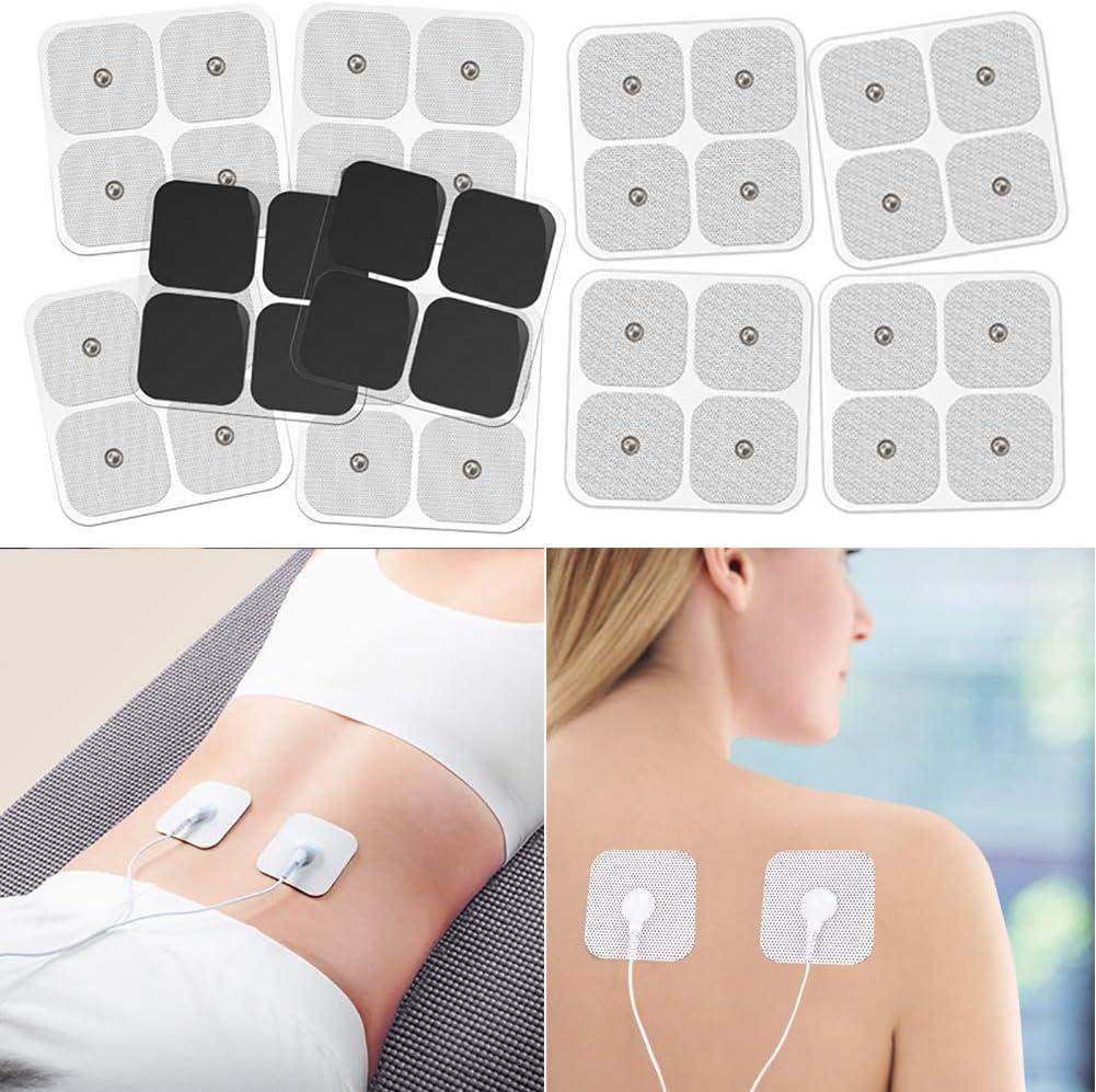 Discount TENS, Compex Easy Snap Compatible TENS Electrodes, 8 Premium  Replacement Pads for Compex TENS Units. (2 inch x 2 inch)