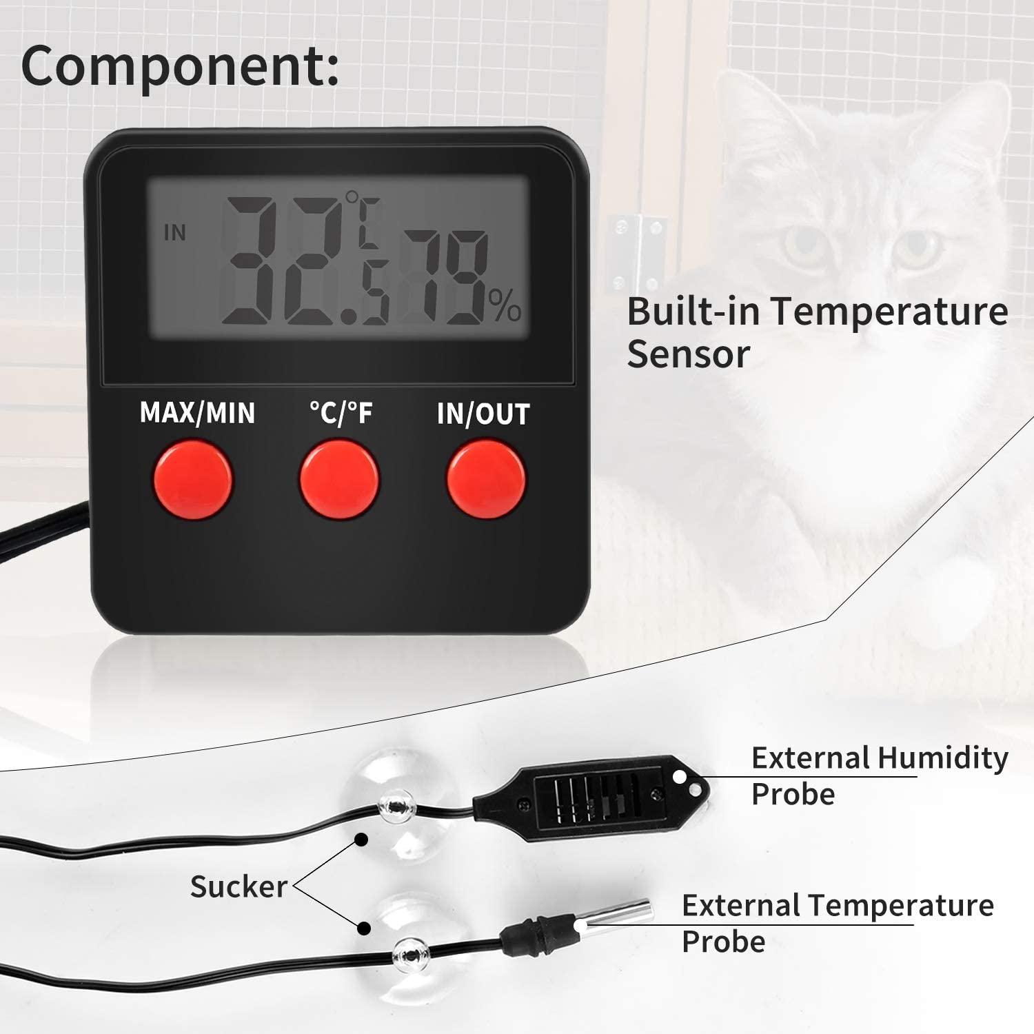 Digital Kitchen Thermometer Hydrometer Temperature Humidity