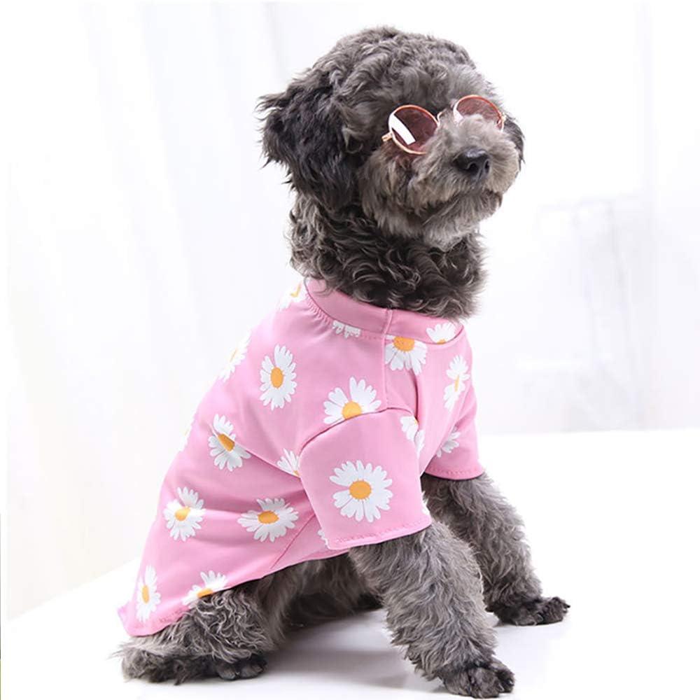 Pink Daisies Dog Dress Small Pet Dress Dog Clothes Custom 