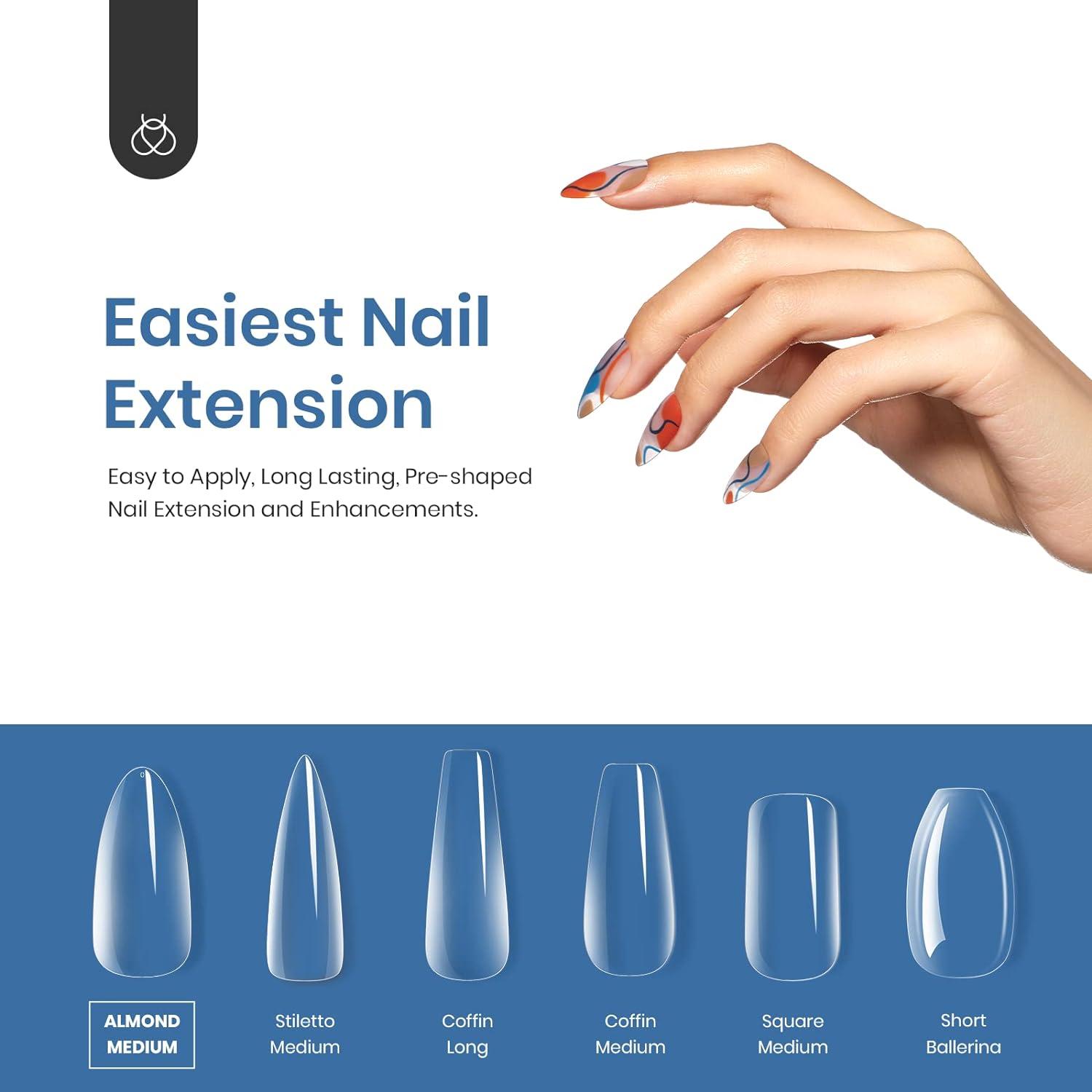 Lick - Press on Nails Acrylic French Manicure Square Shape Nails Extension  With Application Kit Dark Mauve - Price in India, Buy Lick - Press on Nails  Acrylic French Manicure Square Shape