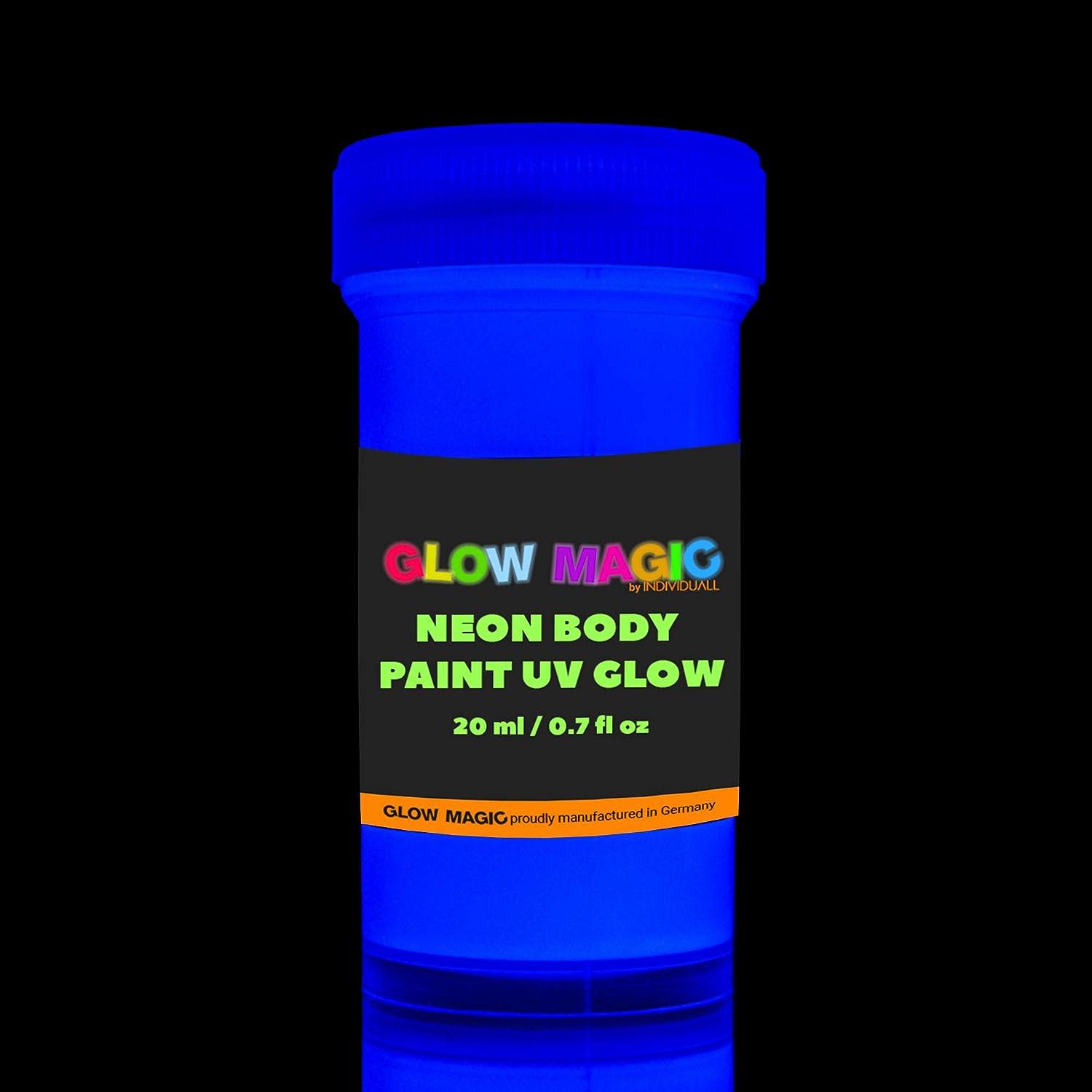 individuall Neon Nights UV Glow in The Dark Body Paint - 8 Pck