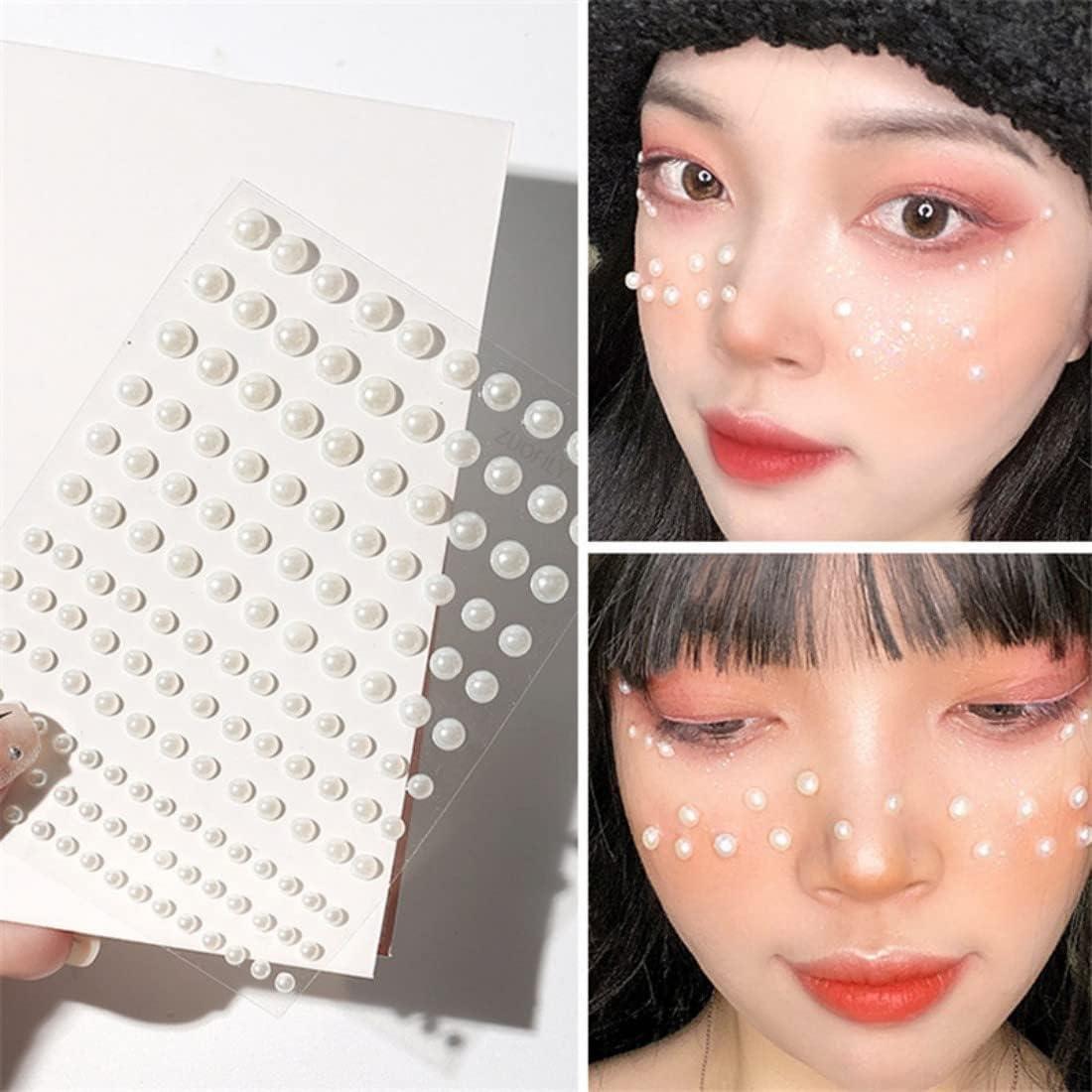 Self Adhesive Pearl Stickers, White Flat Back Pearls Sticker For Face  Beauty Makeup Nail Art Cell Phone Diy Crafts Home Decor Scrapbooking  Embellishments, - Temu Japan