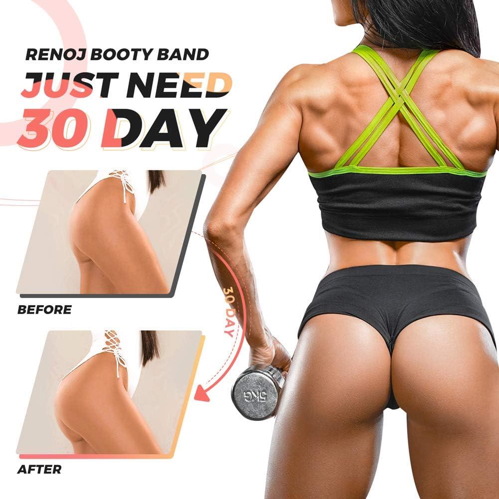Renoj Resistance Bands for Working Out, Exercise Bands Workout, 3 Booty  Bands for Women Legs and Glutes, Pilates Flexbands, Yoga Starter Set Blacks