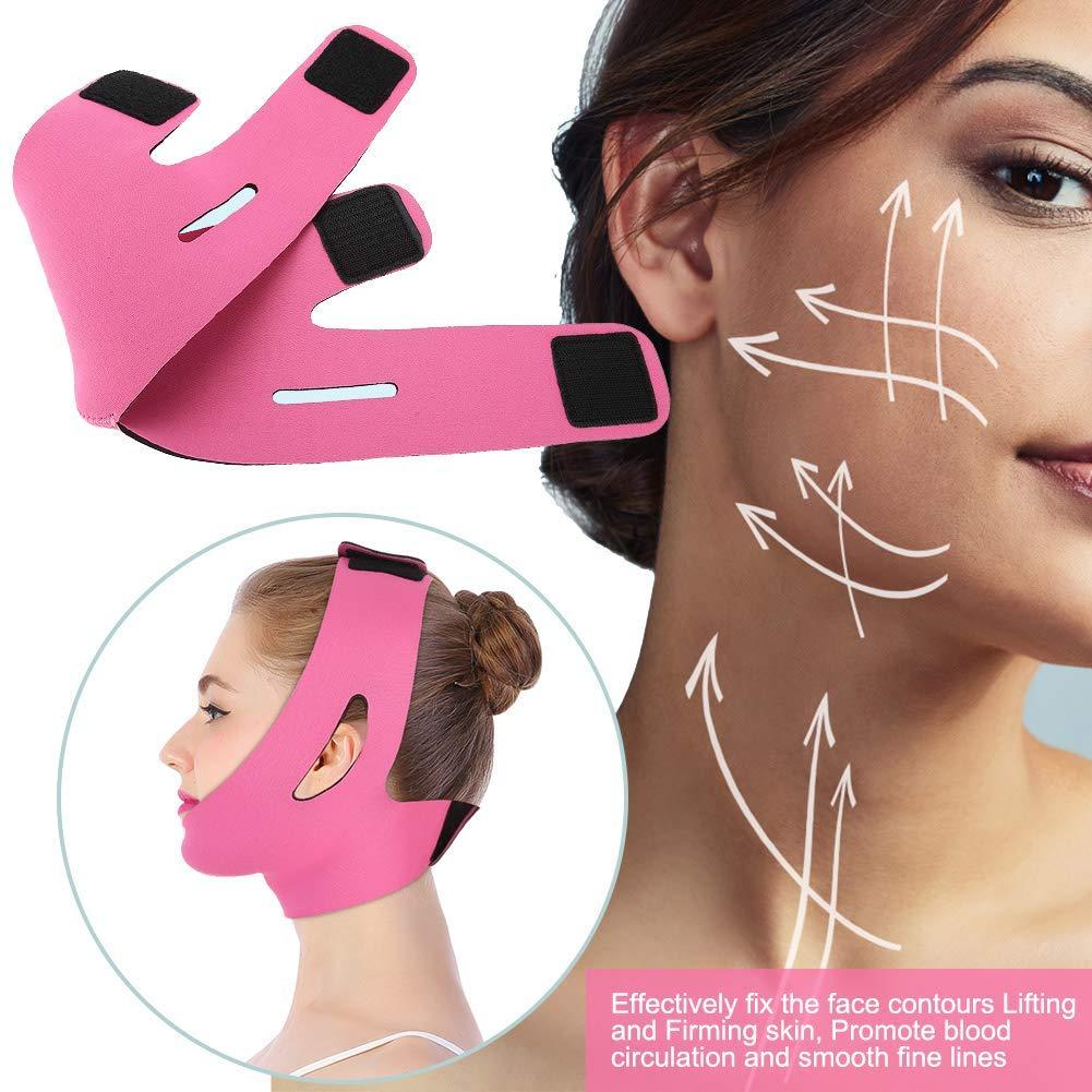 ZJchao Double Chin Reducer, Facial Slimming Mask Full Coverage Lifting Face  V Line Belt Weight Loss Double Chin Care Skin Relief Wrinkle Bandage of