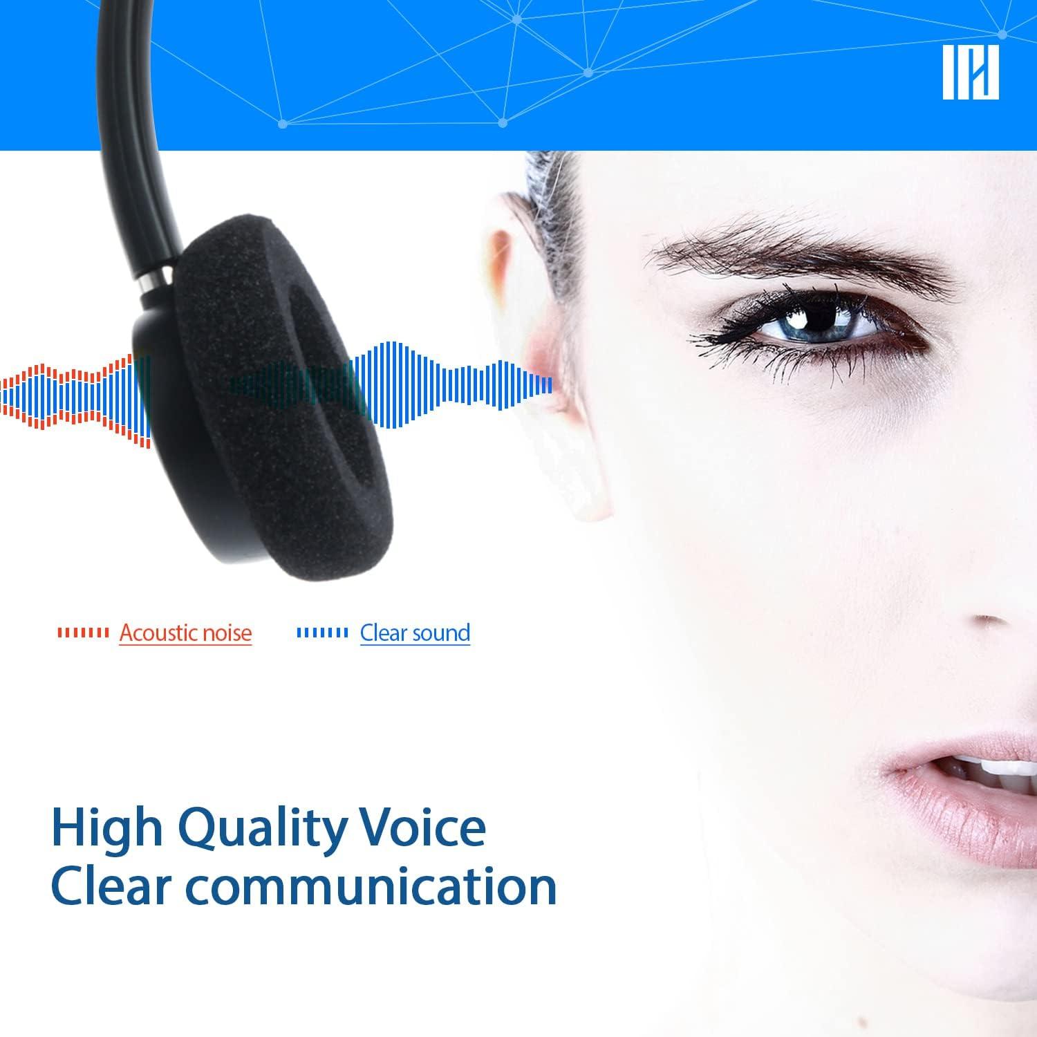 IPD IPH-160 Phone Headset with Noise Cancelling Microphone for