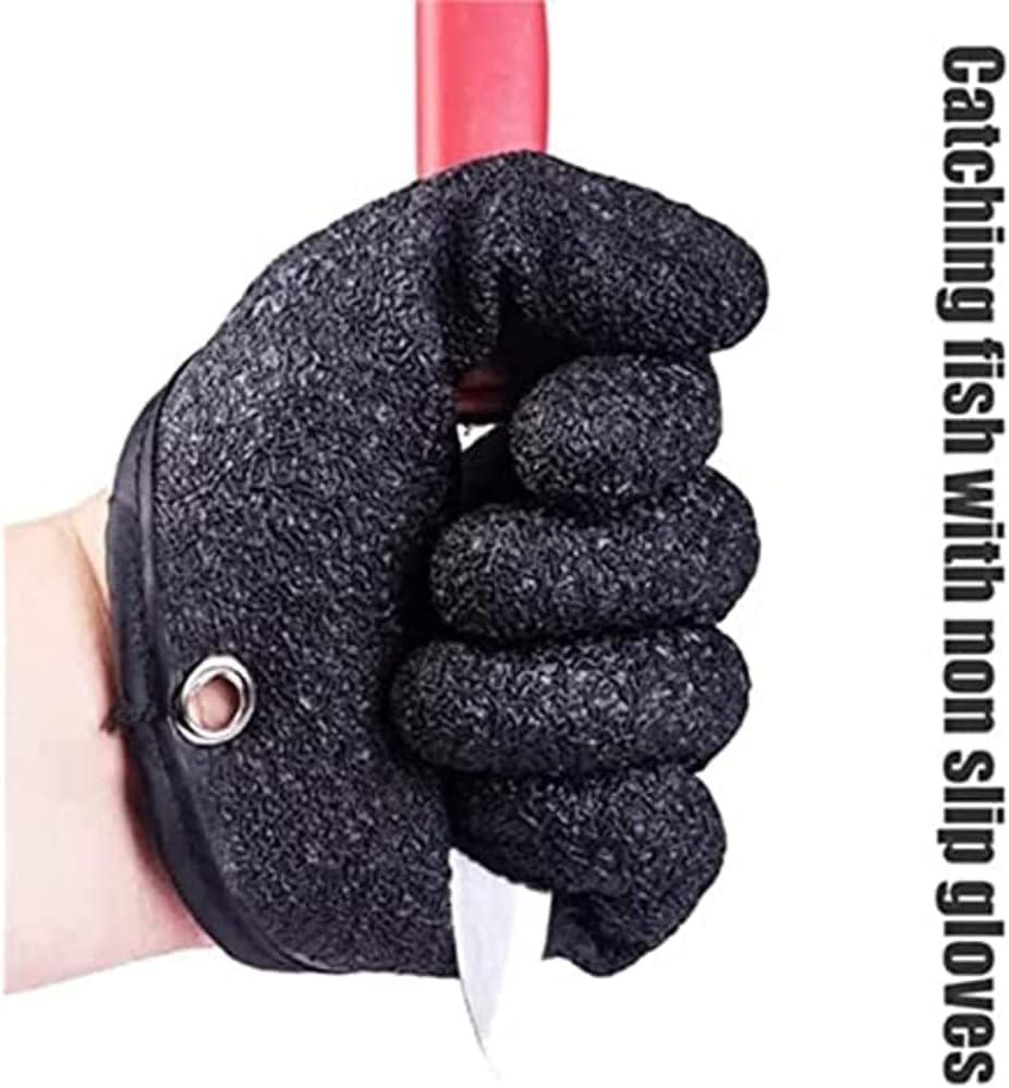 Fishing Glove With Magnet Release Fisherman Professional Catch Fish Gloves  Cut And Puncture Resistant Anti-slip Latex Gloves