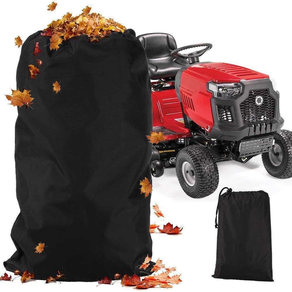 HonourHope Extra Large Reuseable Lawn Tractor Leaf Bag, Big Capacity 54  Cubic Feet Leaf Trash Bags