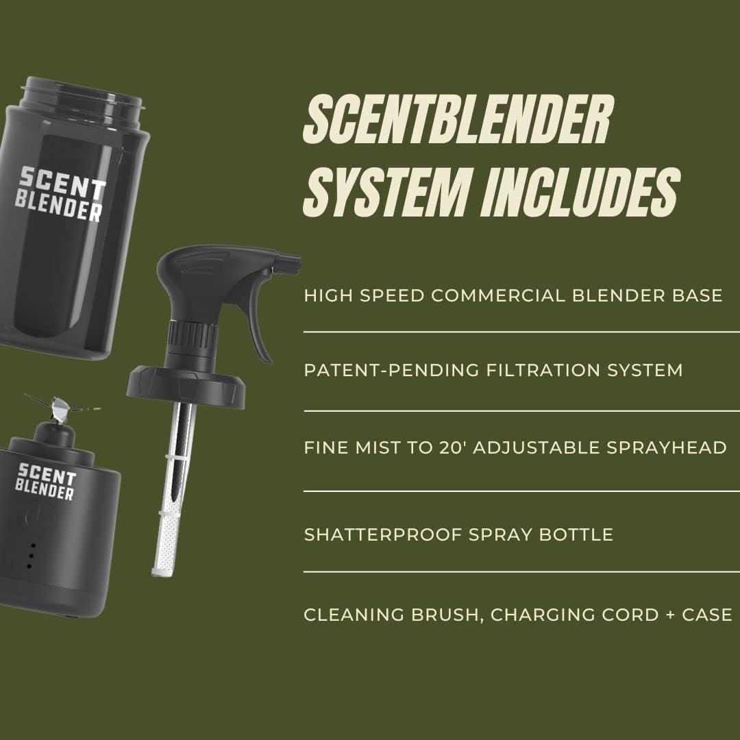  Scent Blender - Deer Hunting Attractant, Bear, Elk, & Trapping  Hunting Cover Spray - Create Your Own Cover Scents - Essential Hunting  Accessories : Sports & Outdoors