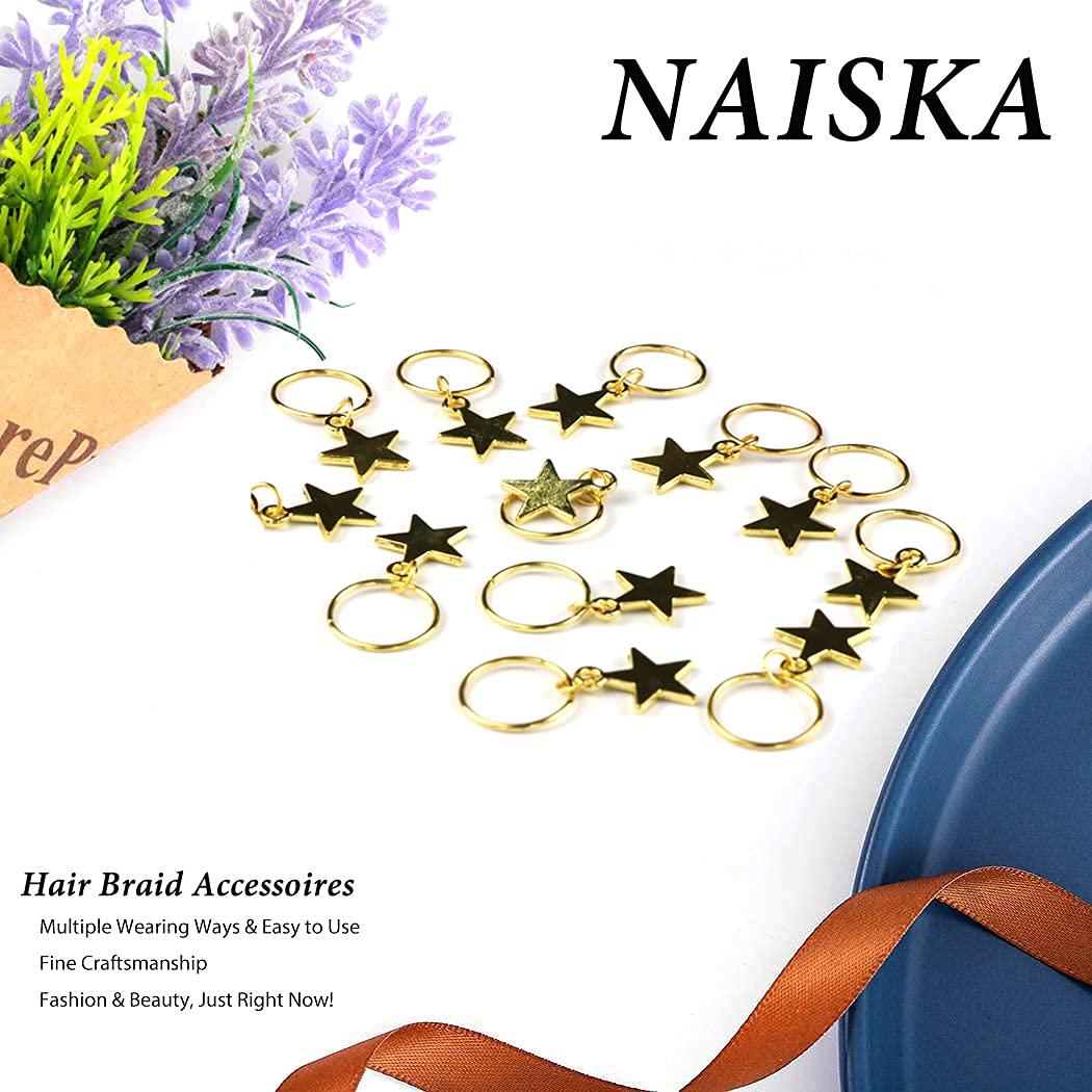 NAISKA 20Pcs Silver Butterfly Braid Clips Spring Hair Jewelry Dreadlock  Accessories Colorful Butterflies Pendant Charms Star Hair Accessories Braid  Beads Preal Braid Clips Cuffs Rings Hair Jewelry Gifts for Women and Tee
