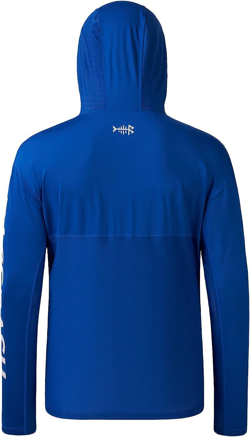 Men UV Sun Protection T-Shirt Hoodies Fishing Hood Sweatshirt Turtleneck  Mask