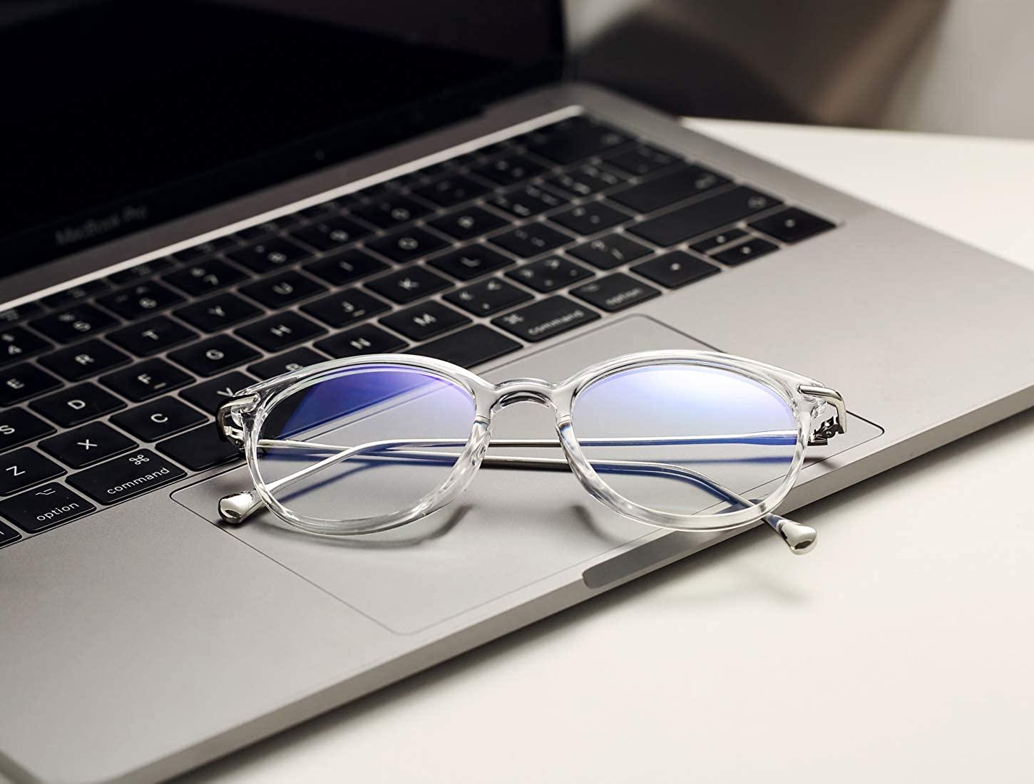 Coasion Blue Light Blocking Glasses For Women Vintage Round Anti Blue Ray Computer Game